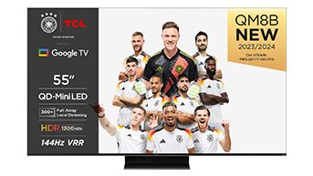 TCL QM8B mit 55 Zoll