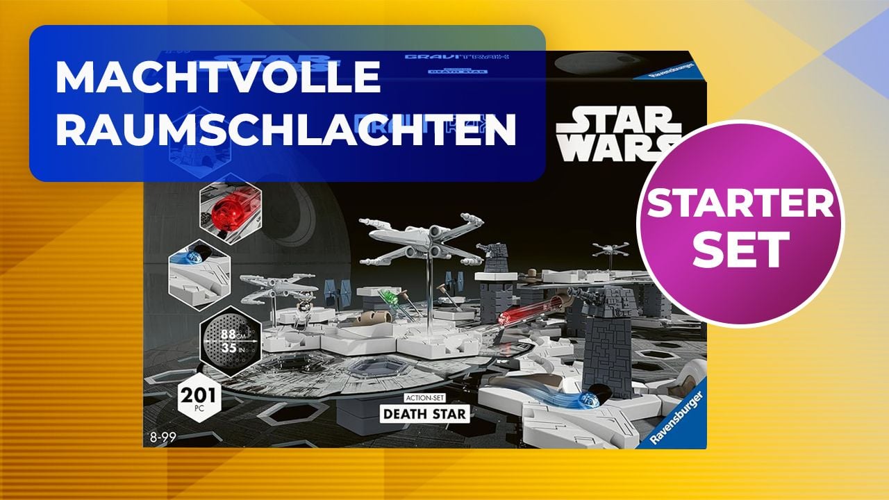Auch GraviTrax ist der Macht erlegen: Das "Star Wars"-Starter-Set mit Todesstern bekommt ihr jetzt zum Schleuderpreis