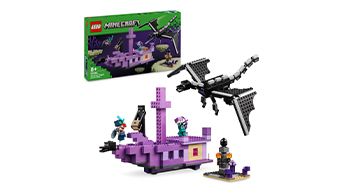 LEGO „Minecraft: Der Enderdrache und das Enderschiff“
