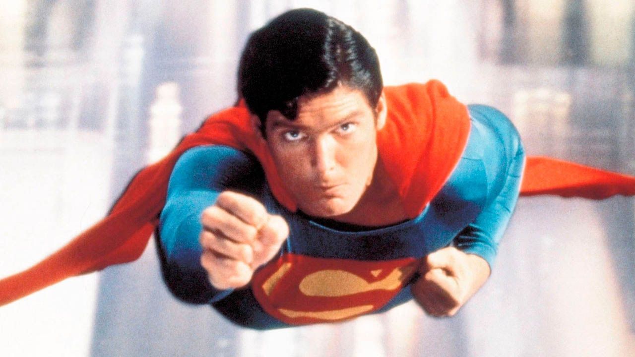Christopher Reeve in seiner Paraderolle des DC-Helden Superman