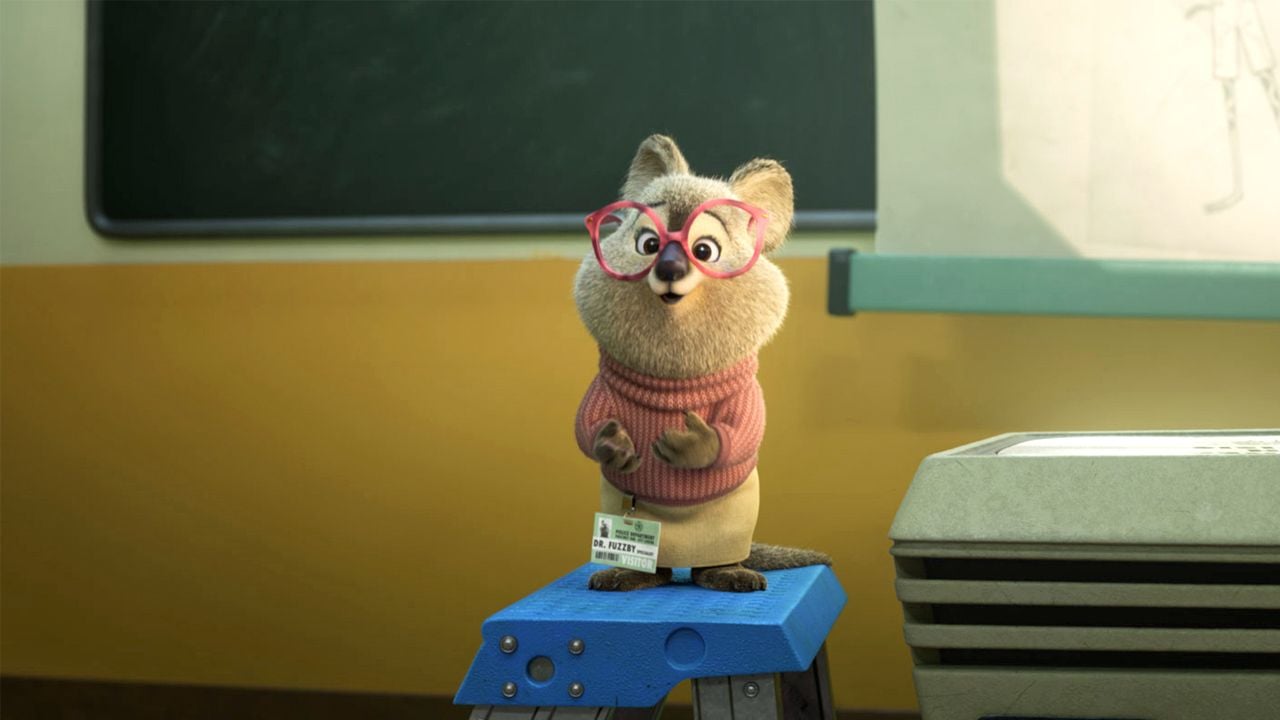 Quokka Dr. Fuzzby (Quinta Brunson) beim Therapieren