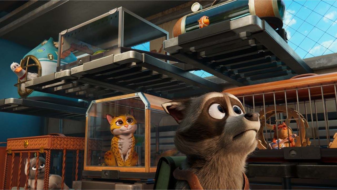 Falcon muss nicht nur für sich selbst, sondern auch für die eingesperrten Tiere im Gepäckabteil einen Ausweg finden. 