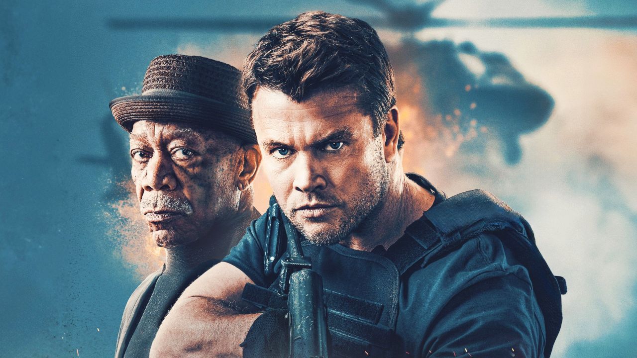 Hemsworth entführt Freeman: Deutscher Trailer zu "Gunner" – ein Action-Thriller im Achtziger-Stil