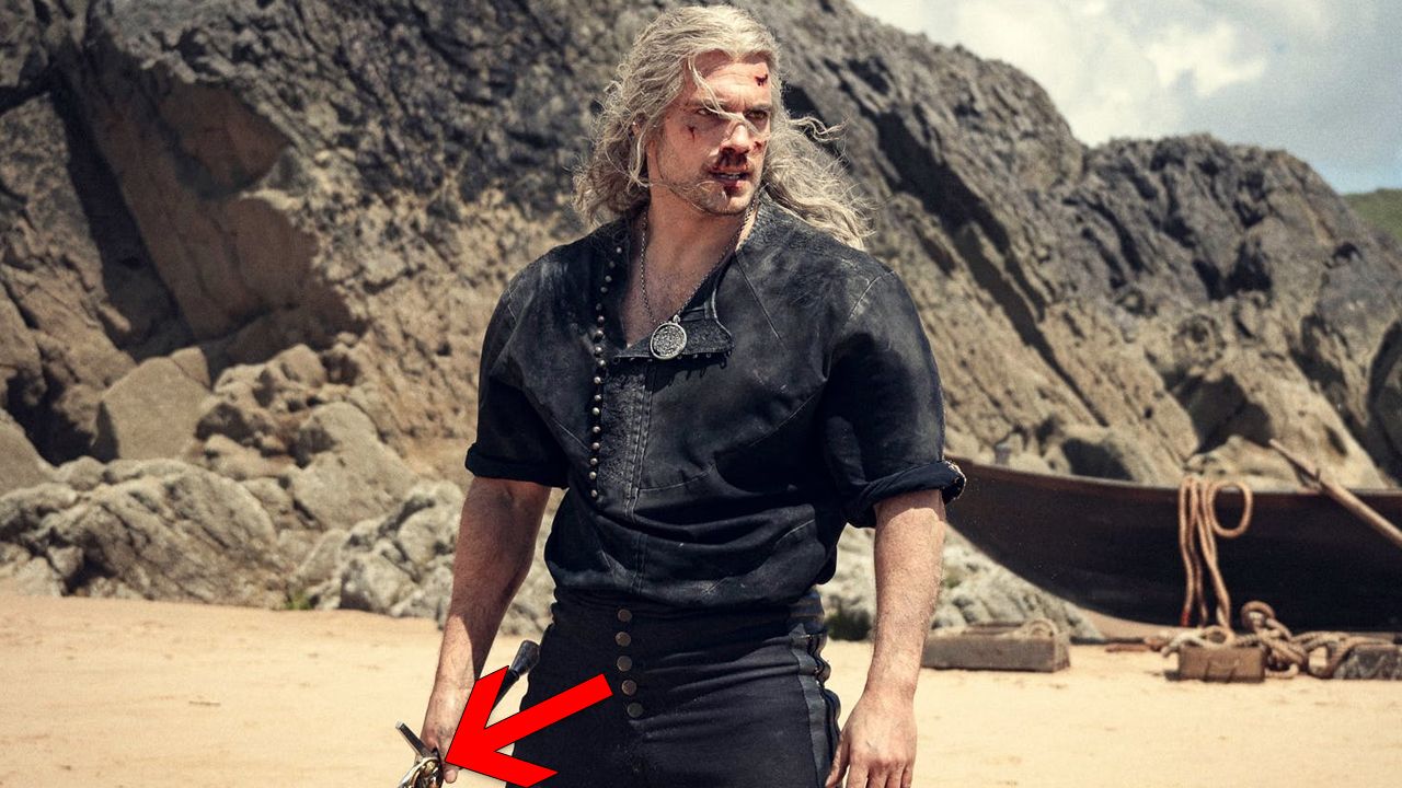 In Staffel 3 ist die Brosche noch an Geralts Schwert zu sehen.
