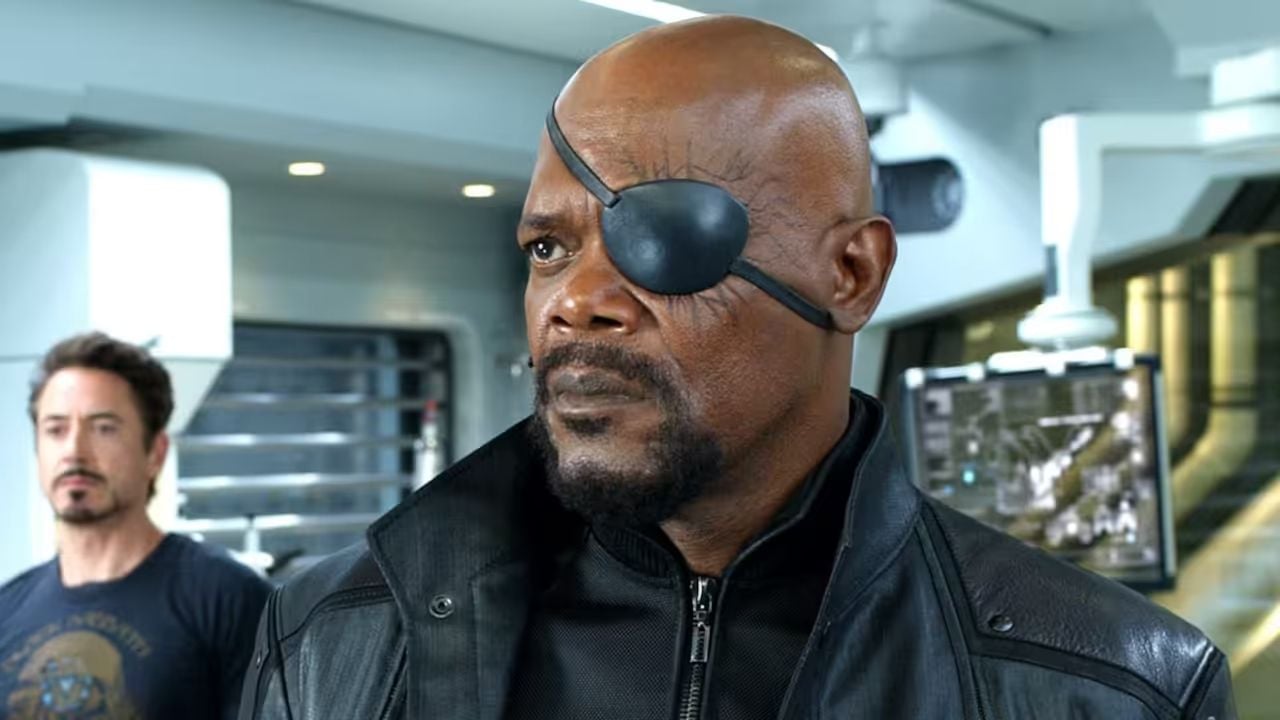 Samuel L. Jackson in seiner Paraderolle als Nick Fury