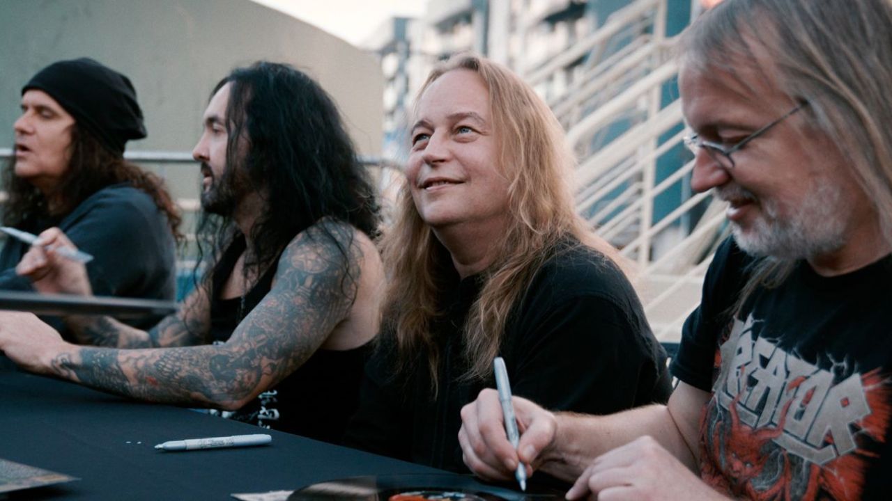 … aber im persönlichen Umgang mit ihnen erweisen sich die Jungs von Kreator als erstaunlich reflektiert und selbstironisch.