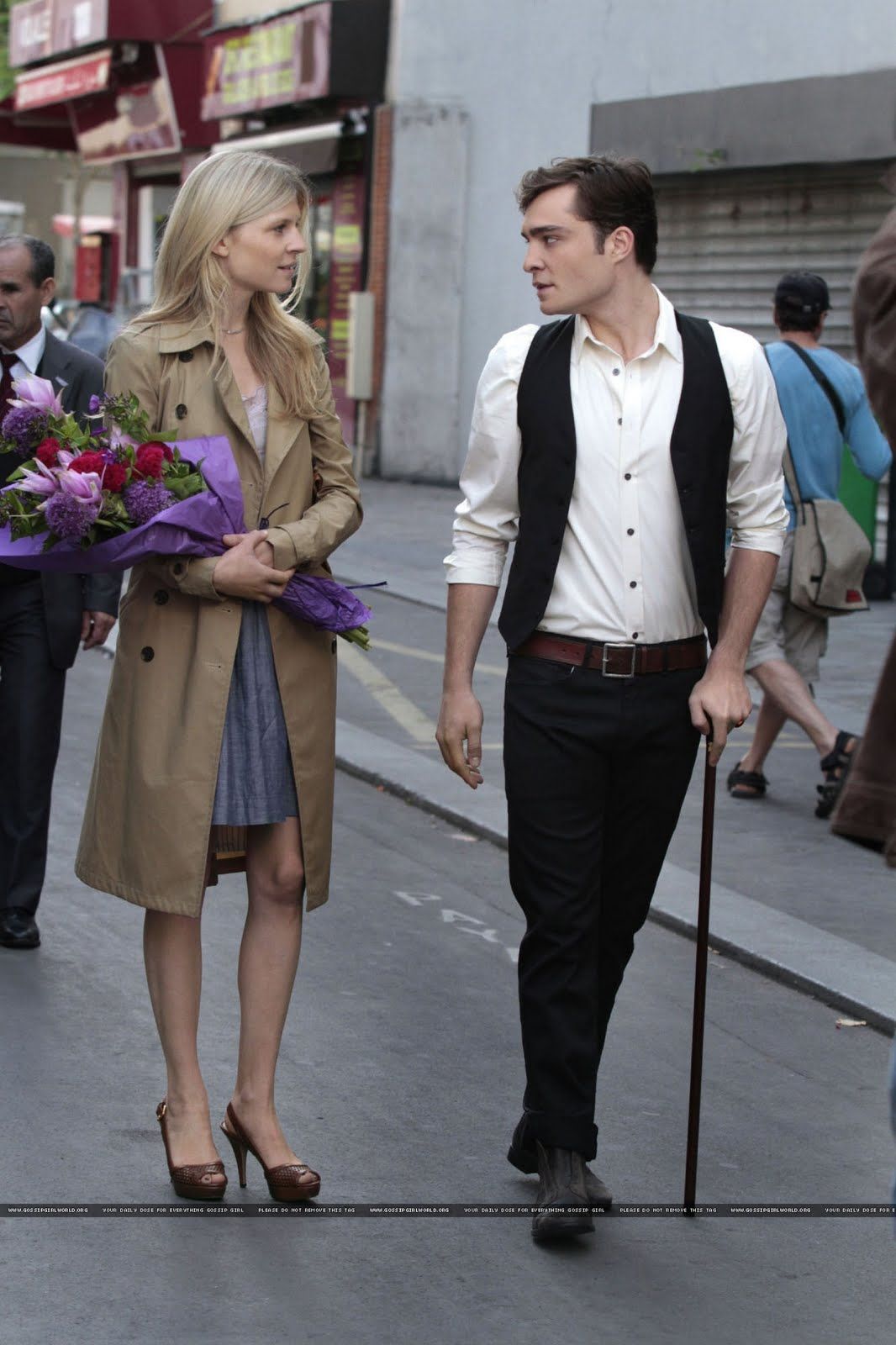 Bild zu Clémence Poésy Gossip Girl Bild Clémence Poésy, Ed Westwick