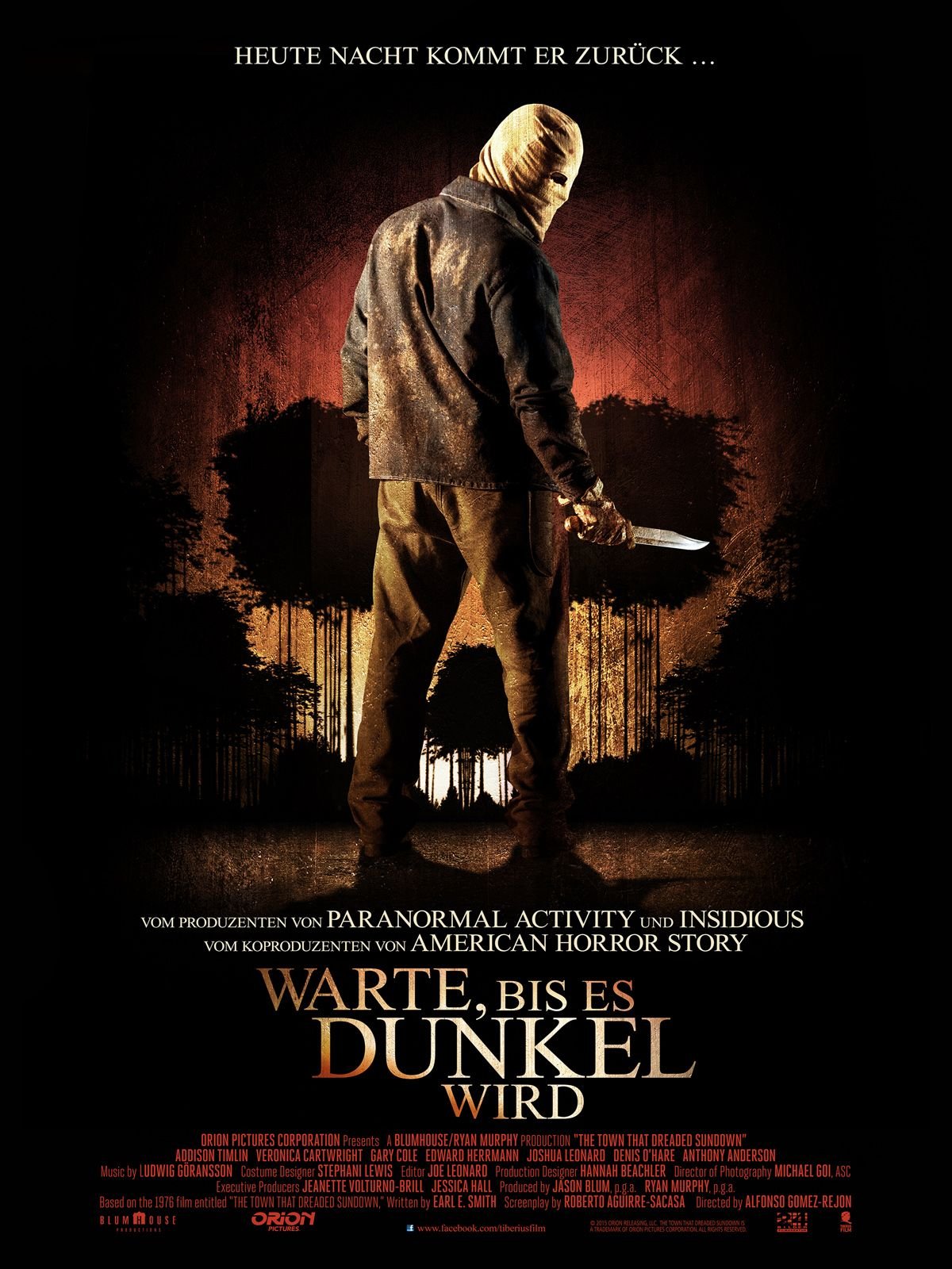 horrorfilm dunkle landstraße fahrrad mit karten