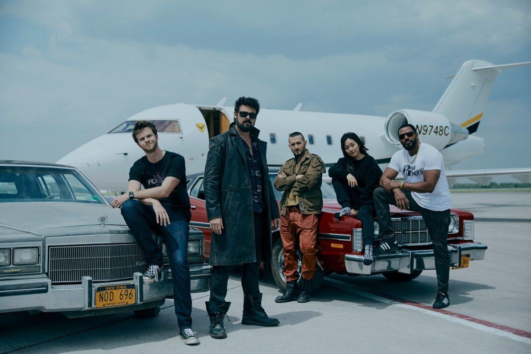 The Boys Bild Tomer Capon, Laz Alonso, Jack Quaid, Karl Urban, Karen