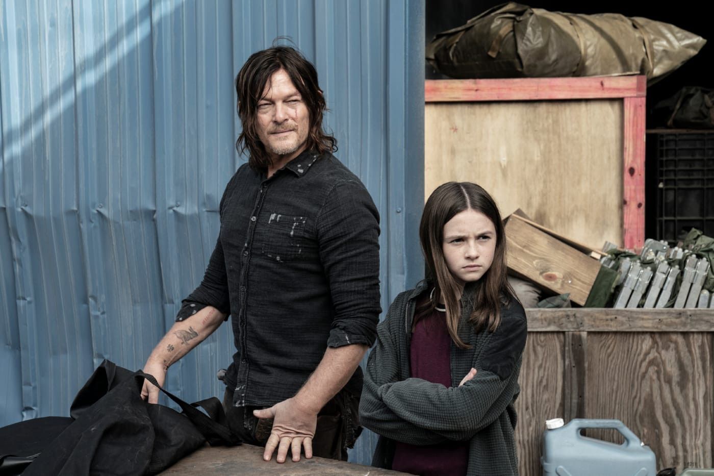 The Walking Dead Der Strick Des Jägers The Walking Dead: The Walking Dead : Bild Norman Reedus, Cailey Fleming