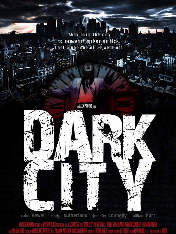 Dark City Movie Poster Dark City'', With Charlton Heston And