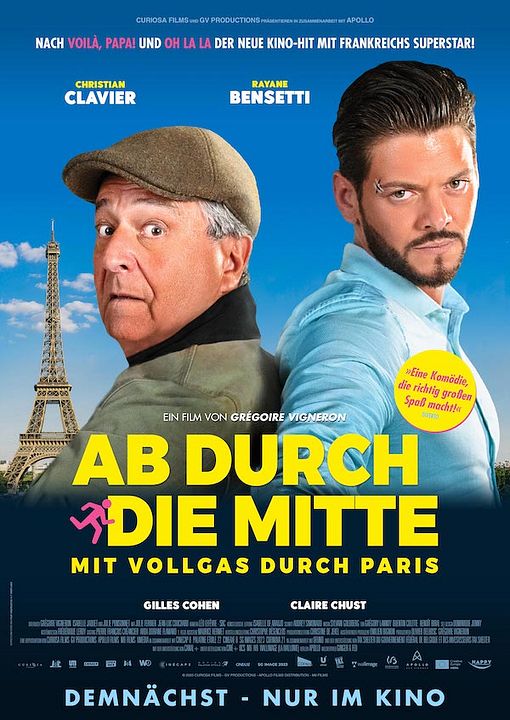Ab durch die Mitte - Mit Vollgas durch Paris : Kinoposter