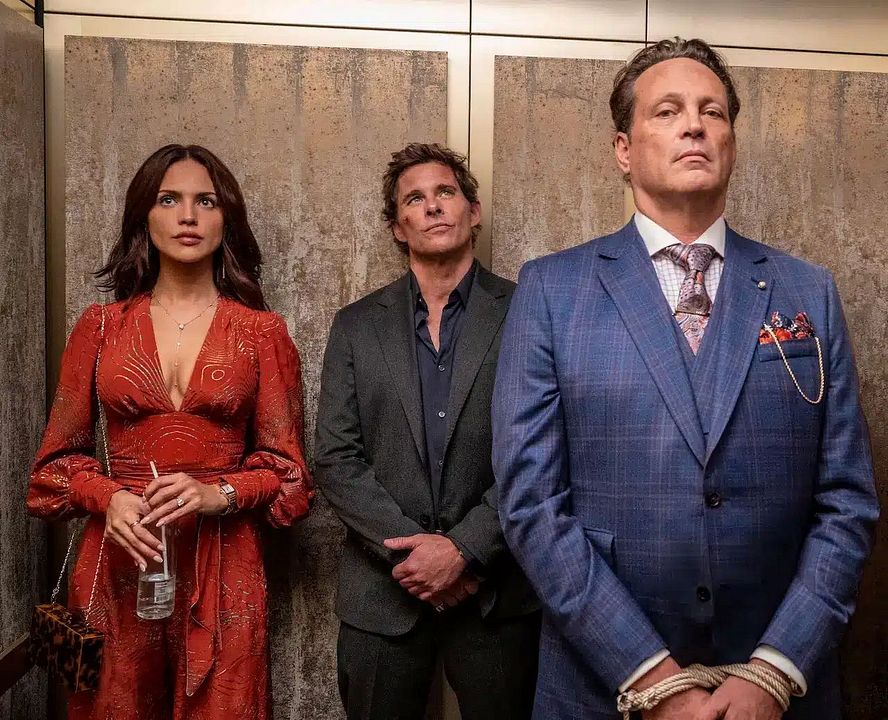 Mike & Nick & Nick & Alice : Bild James Marsden, Vince Vaughn, Eiza Gonzalez