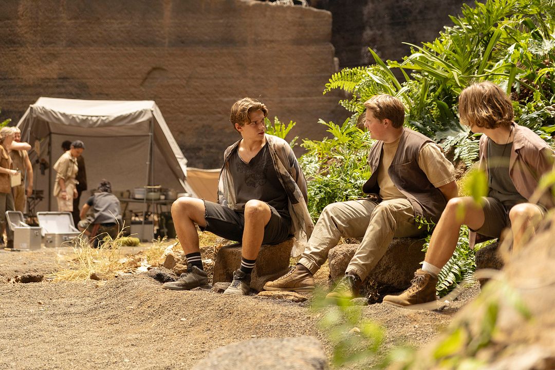 Die drei ??? - Toteninsel : Bild Julius Weckauf, Nevio Wendt, Levi Brandl