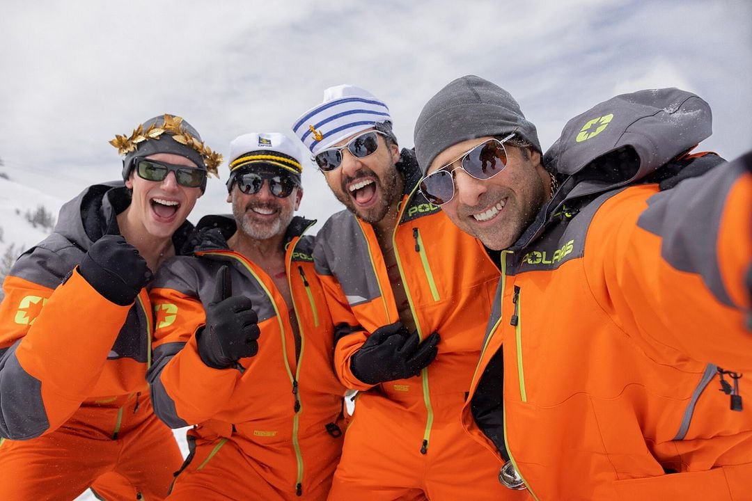 Mountainhead : Bild Steve Carell, Jason Schwartzman, Ramy Youssef, Cory Michael Smith