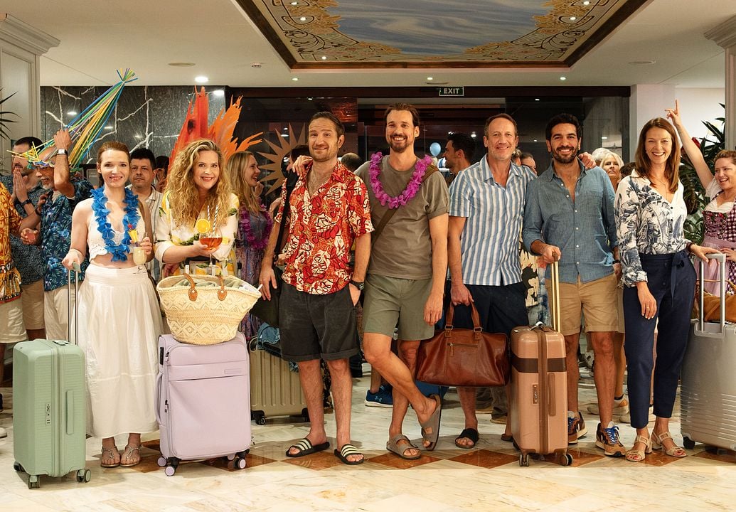 Der perfekte Urlaub : Bild Jella Haase, Wotan Wilke Möhring, Diana Amft, Elyas M'Barek, Frederick Lau, Jessica Schwarz, Karoline Herfurth, Florian David Fitz
