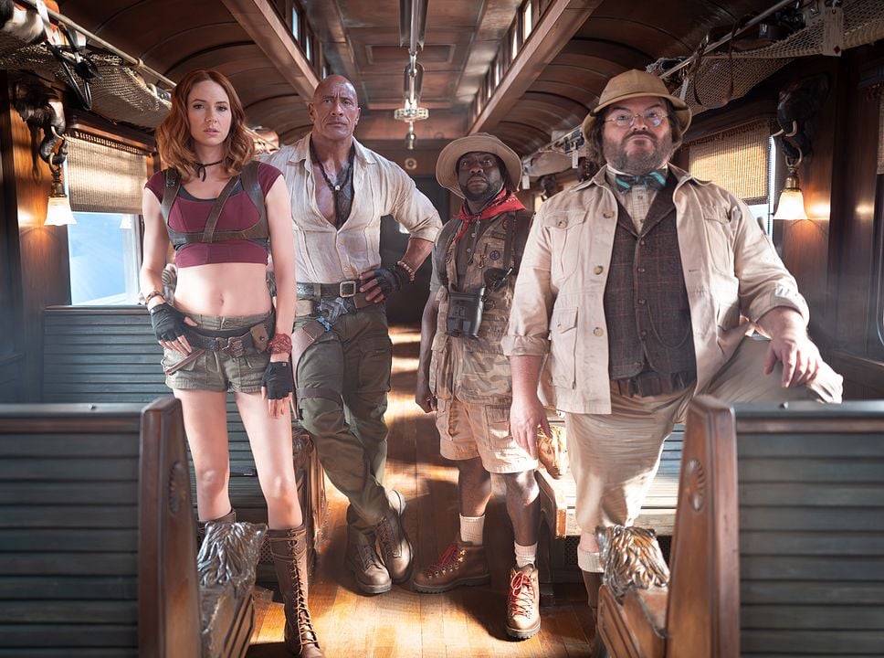 Jumanji 3: Open World : Bild Kevin Hart, Jack Black, Karen Gillan, Dwayne Johnson