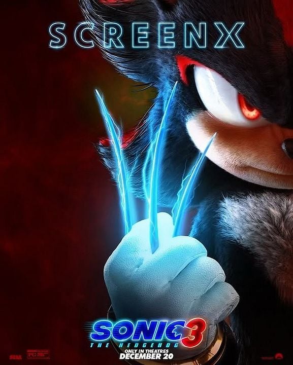 Sonic The Hedgehog 3 : Kinoposter