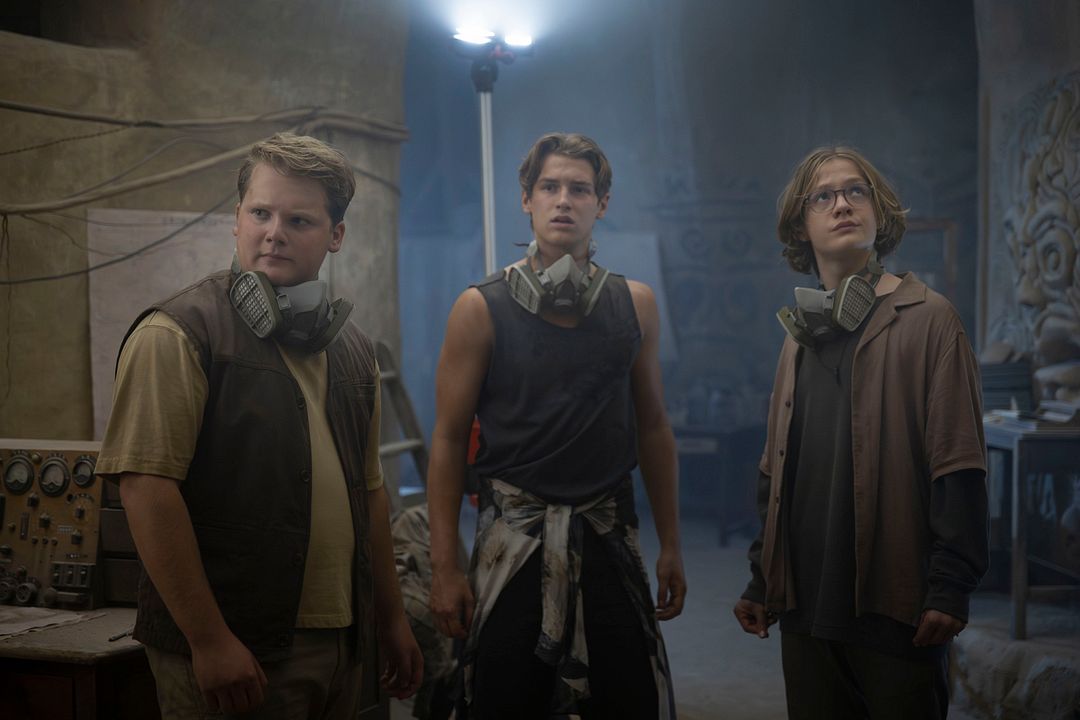 Die drei ??? - Toteninsel : Bild Levi Brandl, Julius Weckauf, Nevio Wendt