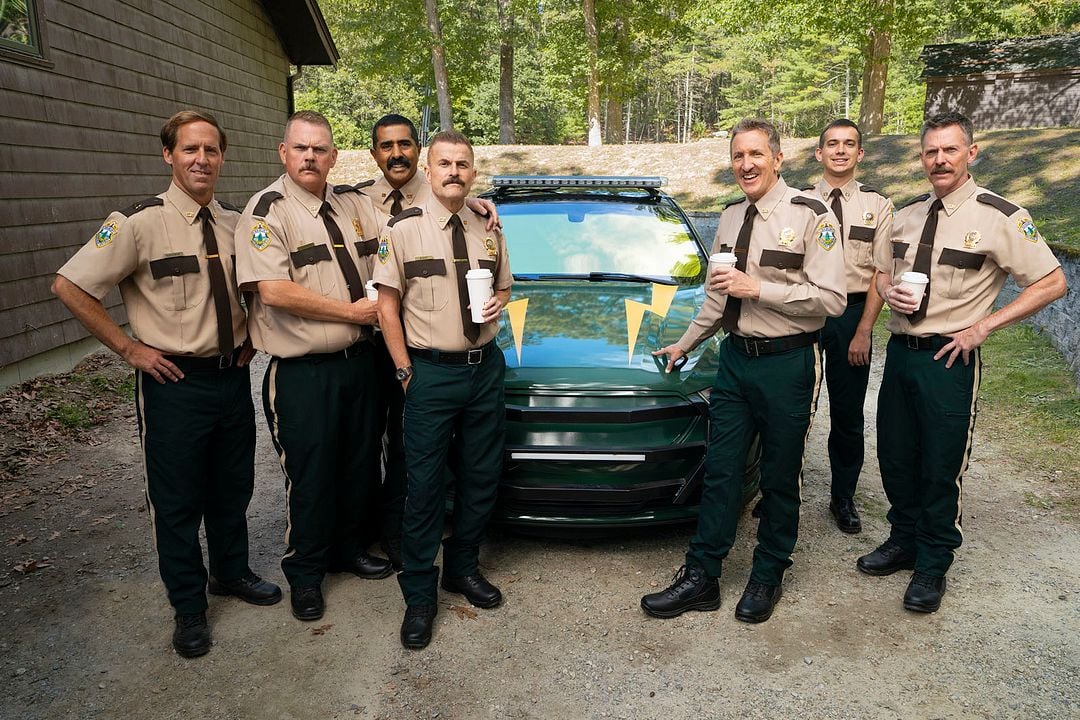 Super Troopers 3 : Bild Kevin Heffernan, Erik Stolhanske, Jay Chandrasekhar, Paul Soter, Andrew Dismukes, Nat Faxon, Steve Lemme