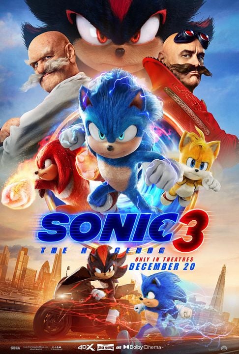 Sonic The Hedgehog 3 : Kinoposter