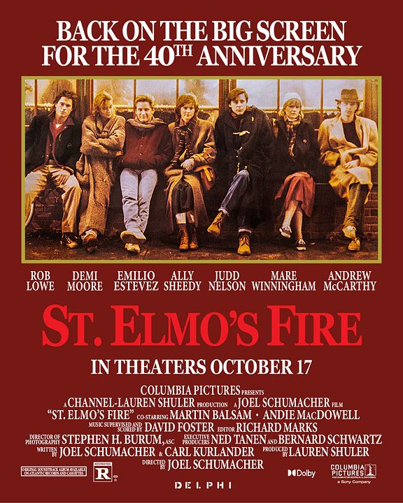 St. Elmo's Fire - Die Leidenschaft brennt tief : Kinoposter