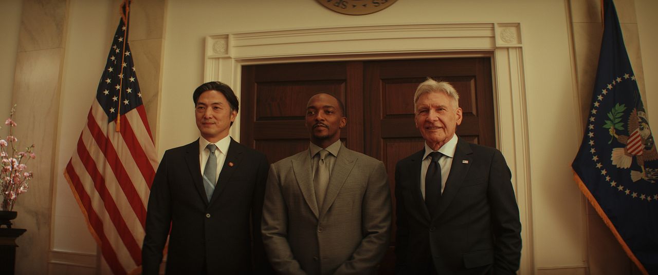 Captain America 4: Brave New World : Bild Anthony Mackie, Harrison Ford, Takehiro Hira