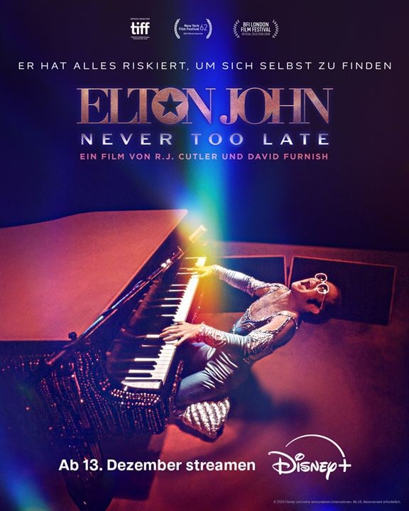 Elton John: Never Too Late : Kinoposter