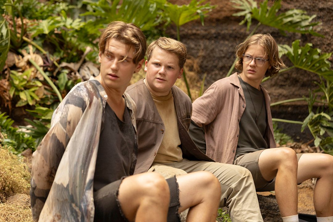 Die drei ??? - Toteninsel : Bild Julius Weckauf, Levi Brandl, Nevio Wendt