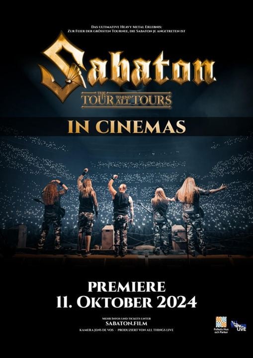 Sabaton - The Tour To End All Tours : Kinoposter