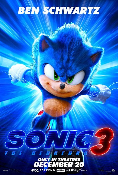 Sonic The Hedgehog 3 : Kinoposter