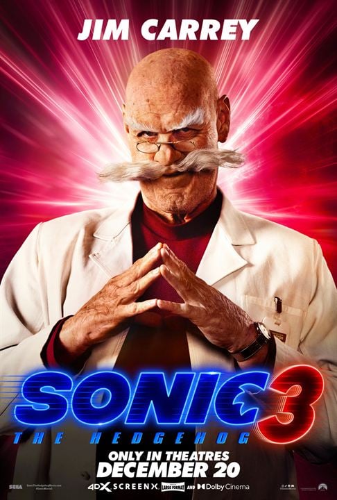 Sonic The Hedgehog 3 : Kinoposter