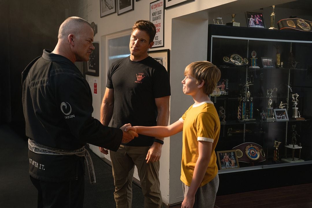 Warrior Kid : Bild Jude Hill, Chris Pratt, Jocko Willink