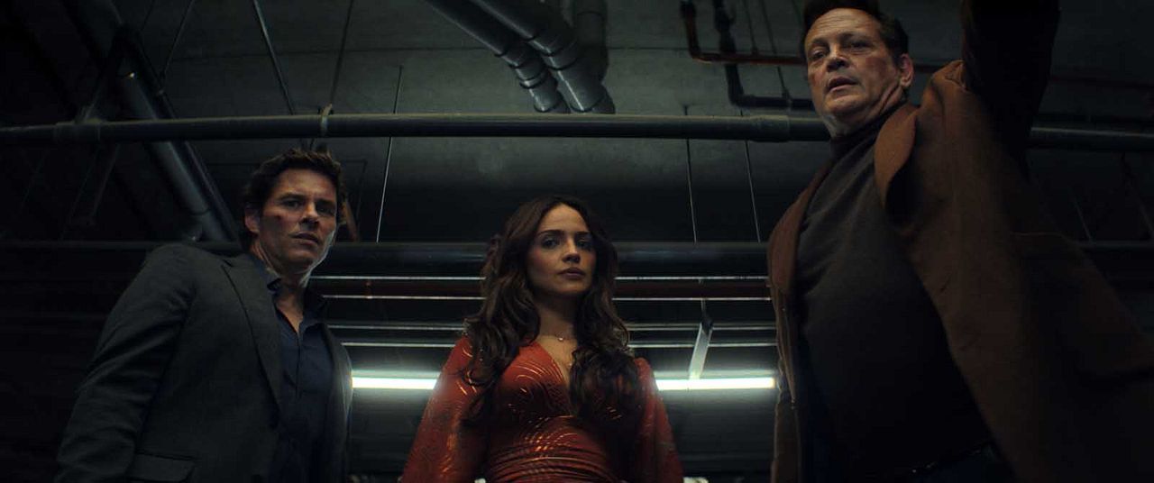 Mike & Nick & Nick & Alice : Bild James Marsden, Vince Vaughn, Eiza Gonzalez