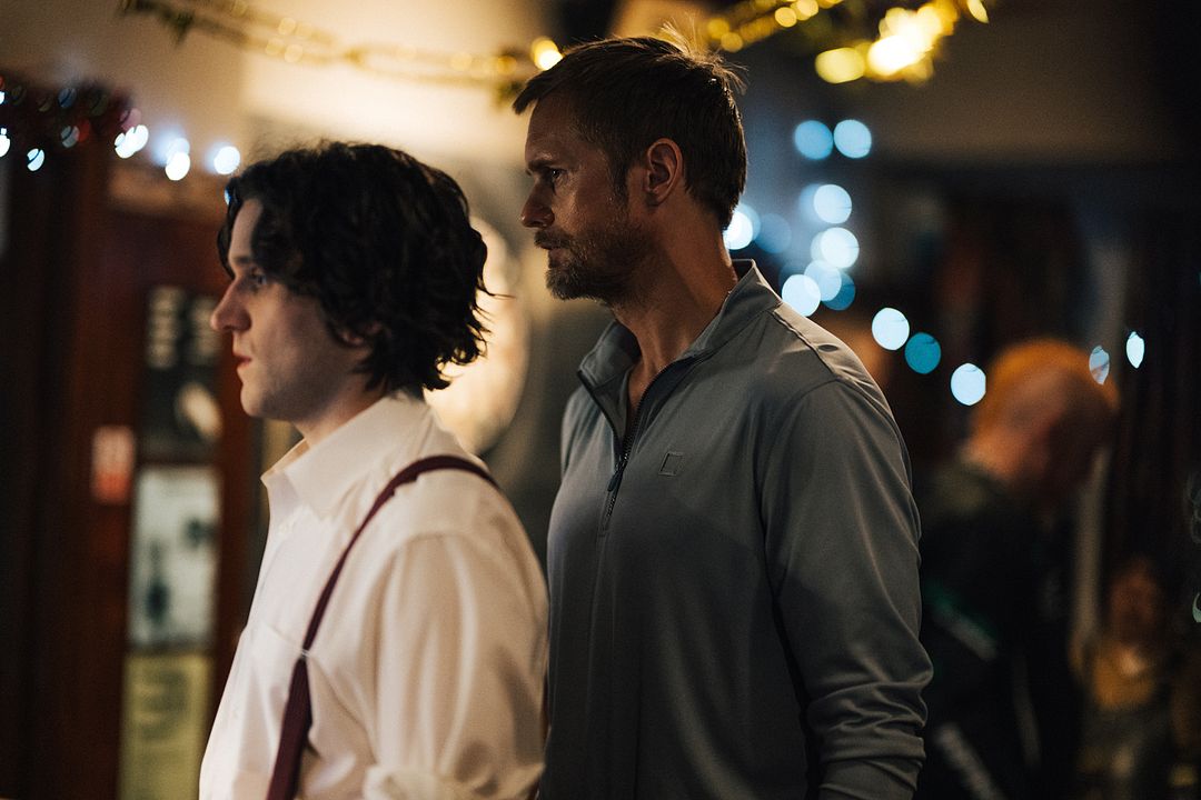 Pillion : Bild Harry Melling, Alexander Skarsgård