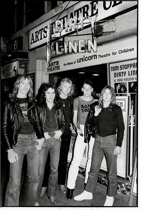 Iron Maiden: Burning Ambition : Bild Cliff Burr, Steve Harris, Dave Murray, Paul Di'Anno