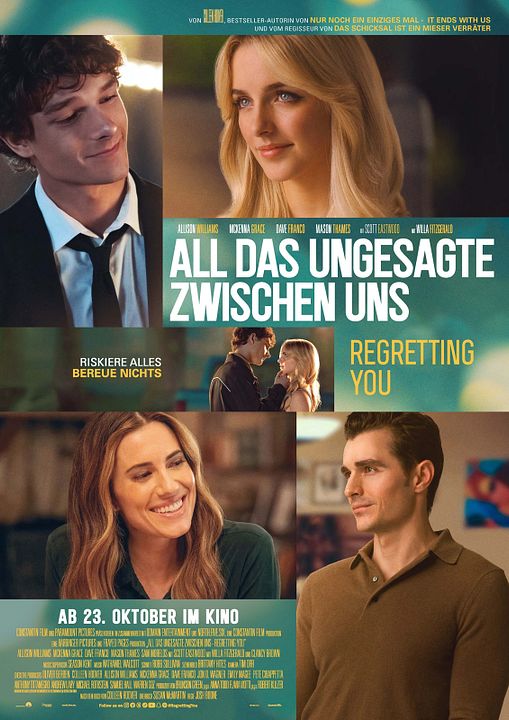 All das Ungesagte zwischen uns - Regretting You : Kinoposter