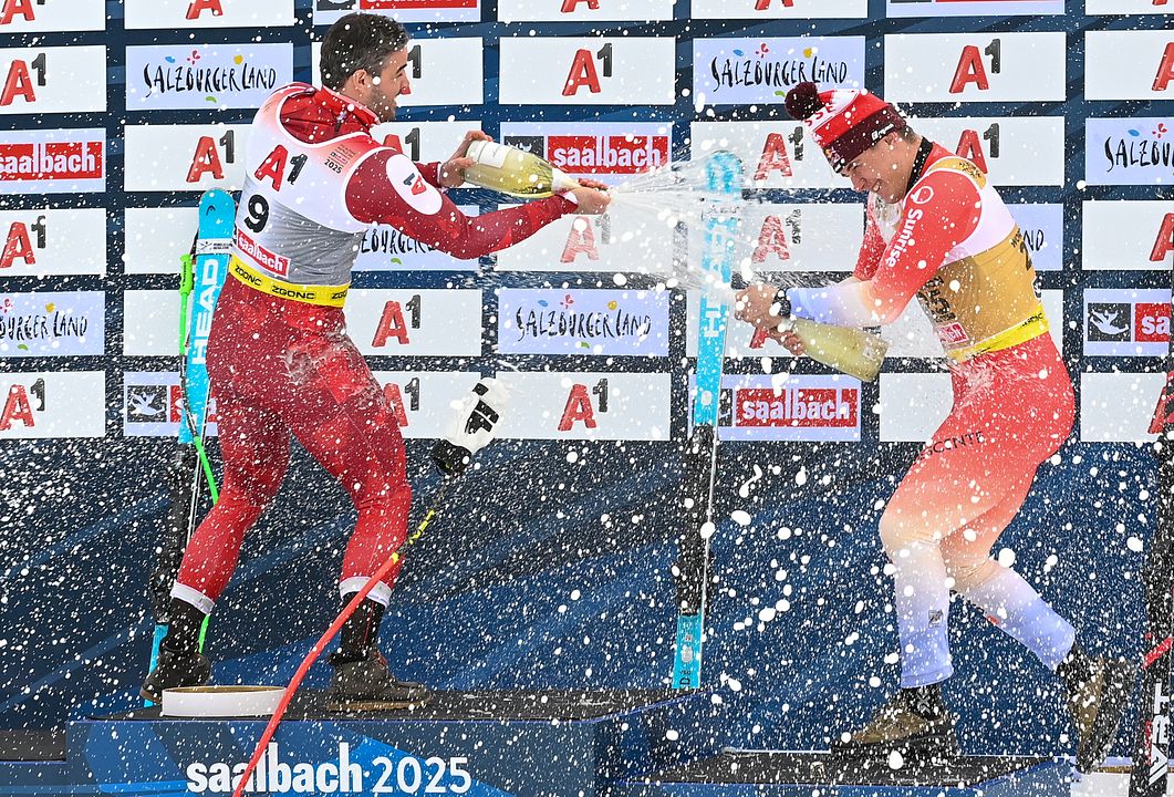 Downhill Skiers - Ain't No Mountain Steep Enough : Bild Franjo von Allmen, Vincent Kriechmayr