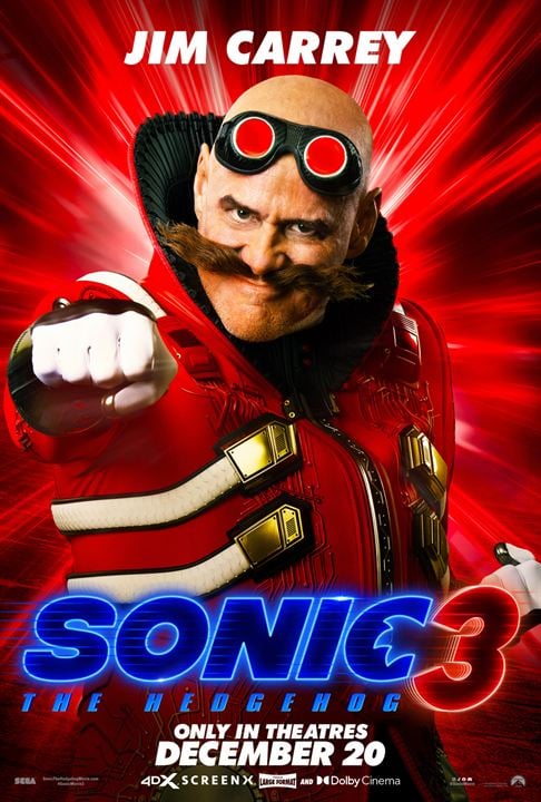 Sonic The Hedgehog 3 : Kinoposter