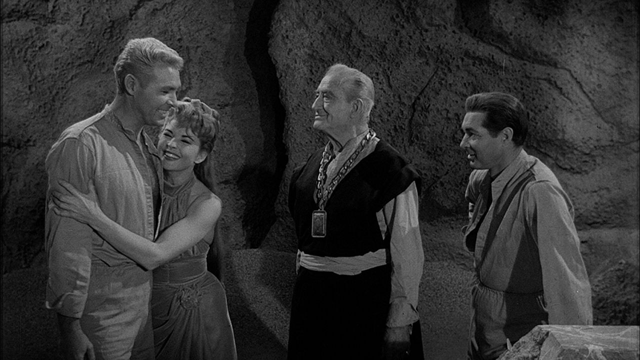 Der verschwundene Planet : Bild Francis X. Bushman, Dean Fredericks, Anthony Dexter, Coleen Gray