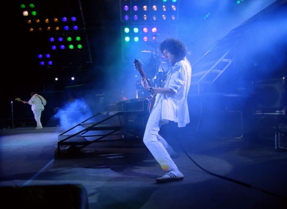Queen Budapest : Bild John Deacon, Brian May, Queen