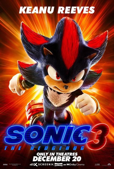 Sonic The Hedgehog 3 : Kinoposter