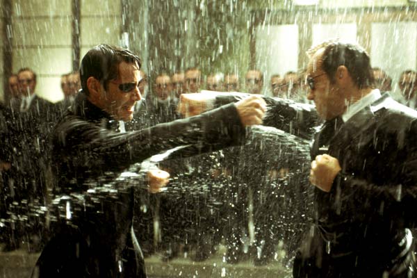 Matrix Revolutions : Bild Hugo Weaving, Keanu Reeves