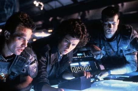 Aliens - Die Rückkehr : Bild Bill Paxton, James Cameron, Sigourney Weaver