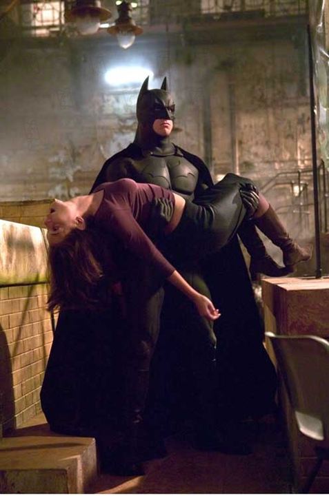 Batman Begins : Bild Katie Holmes, Christopher Nolan, Christian Bale