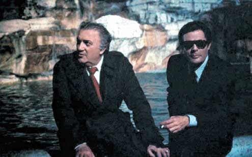 Wir hatten uns so geliebt : Bild Marcello Mastroianni, Ettore Scola, Federico Fellini