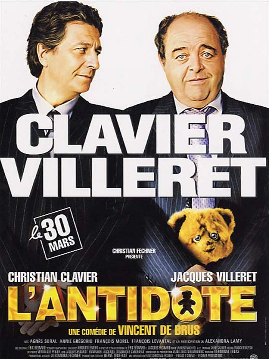 L'Antidote : Kinoposter Jacques Villeret, Vincent de Brus