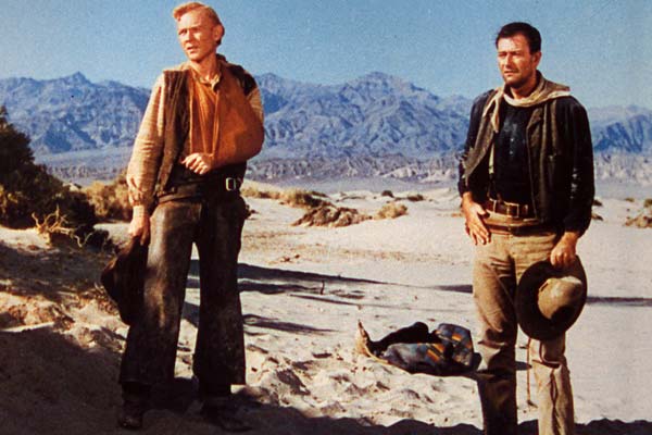Spuren im Sand : Bild John Ford, John Wayne, Harry Carey Jr.
