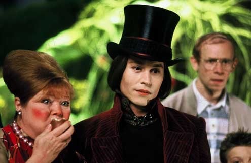 Charlie und die Schokoladenfabrik : Bild Tim Burton, Johnny Depp