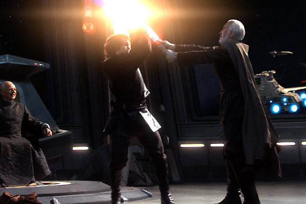 Star Wars: Episode III - Die Rache der Sith : Bild Christopher Lee, Hayden Christensen